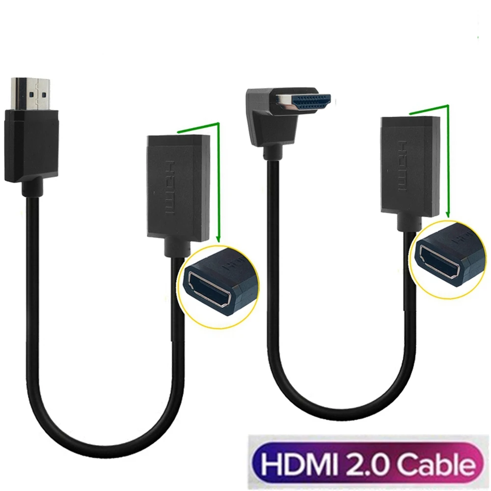 Cable de conexión de vídeo HD codo cable HDMI versión 2,0 4K60hz monitor de ordenador portátil proyector TV universal - imagen 3