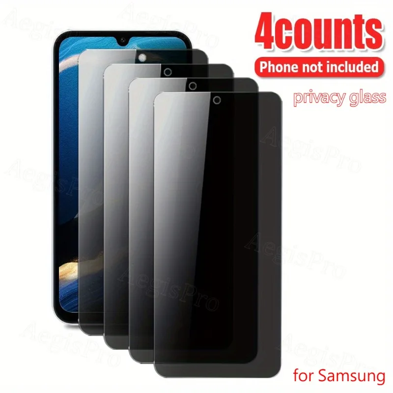 Protector de pantalla templado de privacidad 4p específicamente para Samsung Galaxy S25 Ultra S21/S22/S23 Plus/S24 Ultra, protector de pantalla de teléfono - imagen 2