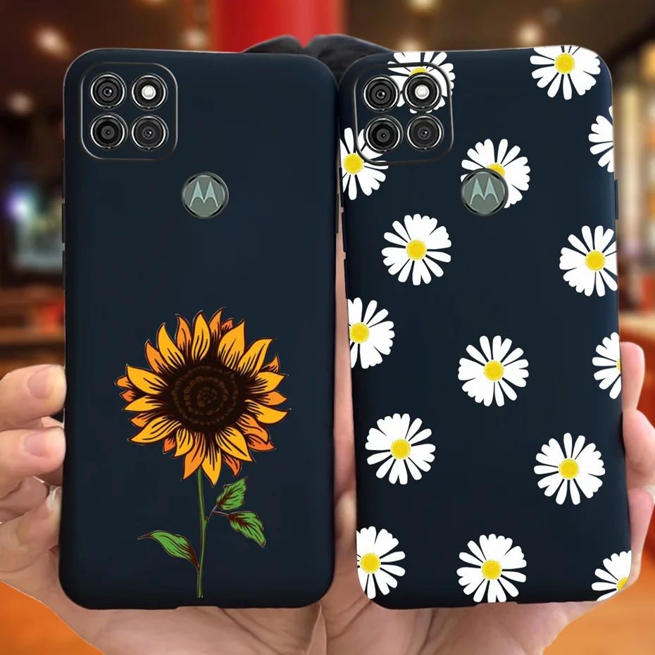 Funda con diseño de Margarita y girasol a la moda para Motorola Moto G9 Power MotoG9 G 9 Play Plus 4G, funda de silicona suave para MOTO G9 G9Play