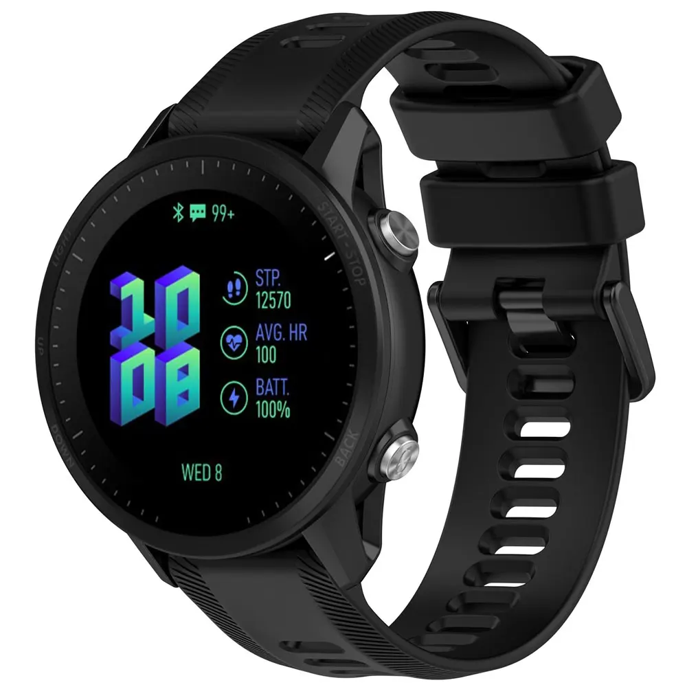 Correa deportiva de silicona para reloj Garmin Forerunner 965 955 Solar 945 935 745, pulsera de repuesto de 22mm - imagen 2