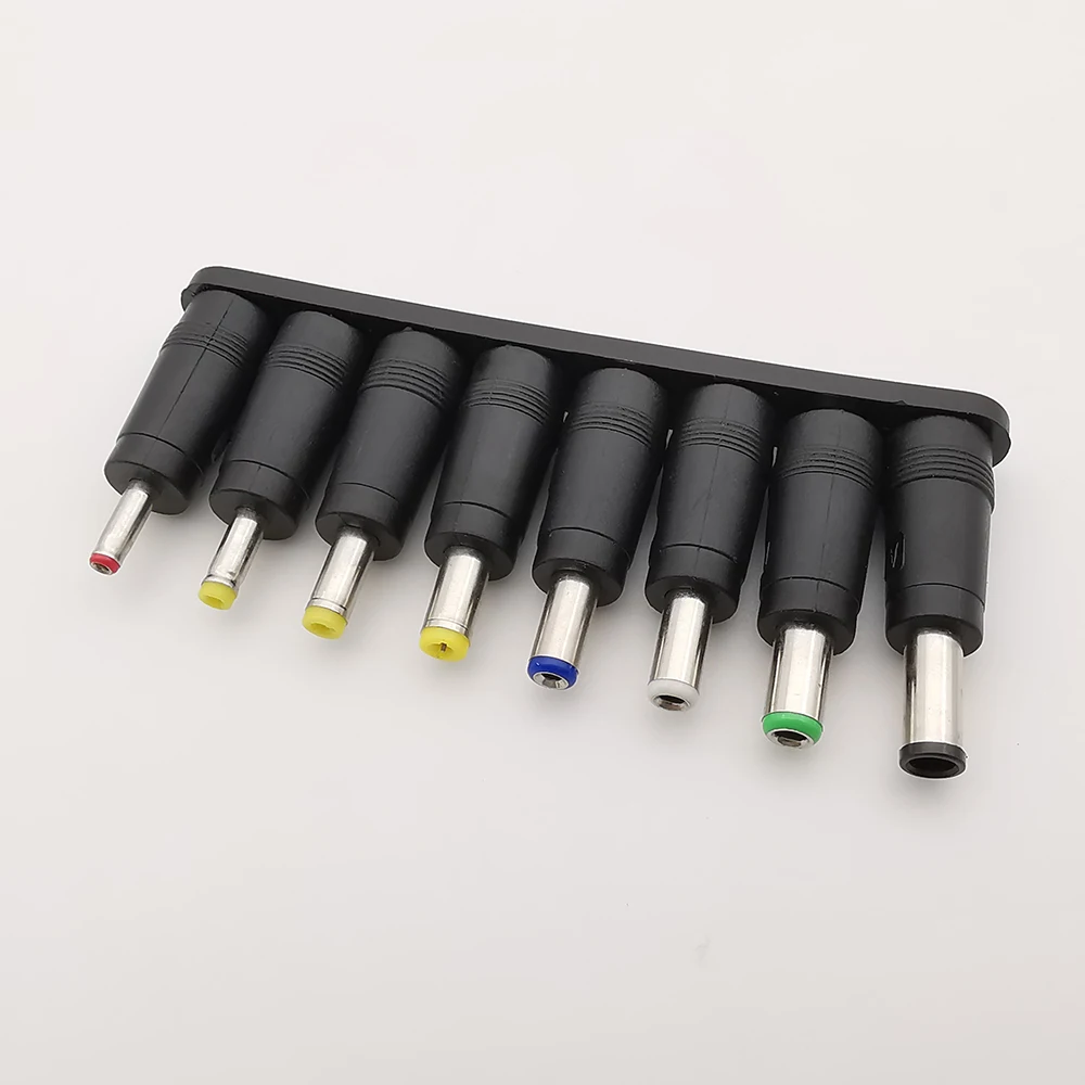 8 unids/set AC DC 5,5x2,1mm conectores hembra a 6,0x4,0/6,3x3,0/5,5x2,5/5,5x1,7/4,8x1,7/4.0x1,7/3,5x1,35mm adaptador de enchufe