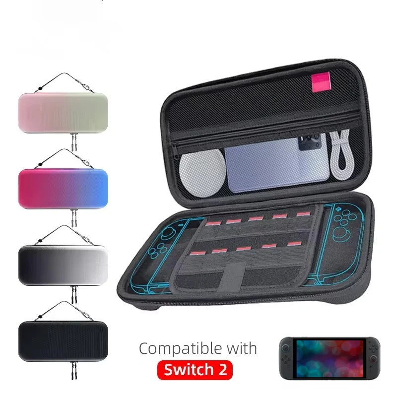 Bolsa de almacenamiento portátil DATA FROG para consola de juegos Switch 2, funda protectora anticaídas de EVA a prueba de golpes para accesorios de consola Switch 2