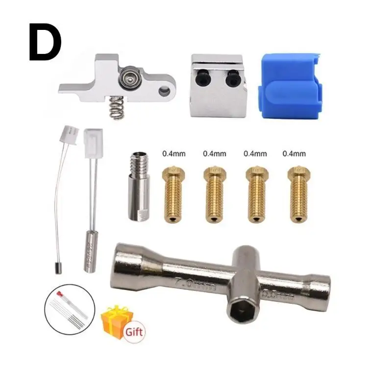 R53C Calidad Printer Extruser Conjunto bloques calentamiento Durable Termistor calentador manga silicona - imagen 2