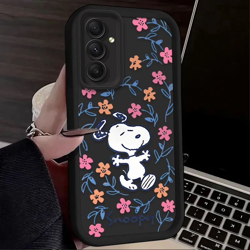 Funda de dibujos animados S-Snoopy Flower para Samsung Galaxy A54 A05S A05 A34 A24 A14 A53 A33 A23 A13 A52 A52S A32 A22 A12 A71 A51 A31 - imagen 4