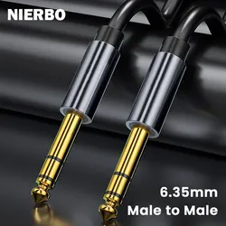 NIERBO Cable Instrumento Guitarra 6.35mm Mono Jack TS