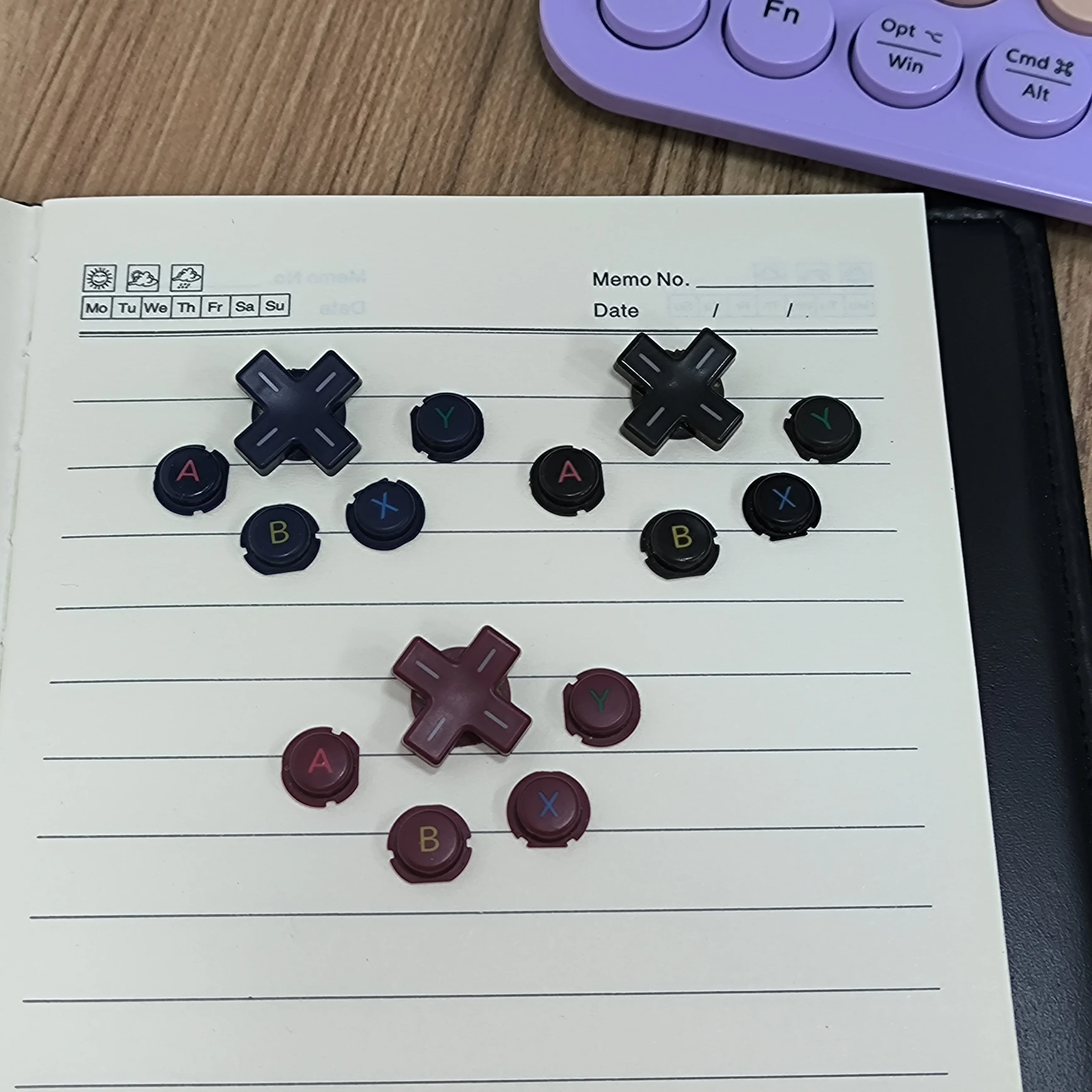 Nuevo Juego de llaves de botones cruzados ABXY de desmontaje Original 3DS XL/LL para la nueva consola 3DS XL/LL - imagen 4