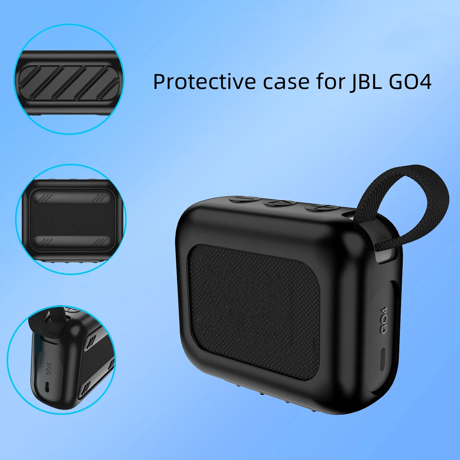 Funda de altavoz para JBL GO4, funda protectora de silicona suave a prueba de caídas y golpes de lujo para altavoz JBL GO 4, accesorios de carcasa - imagen 4