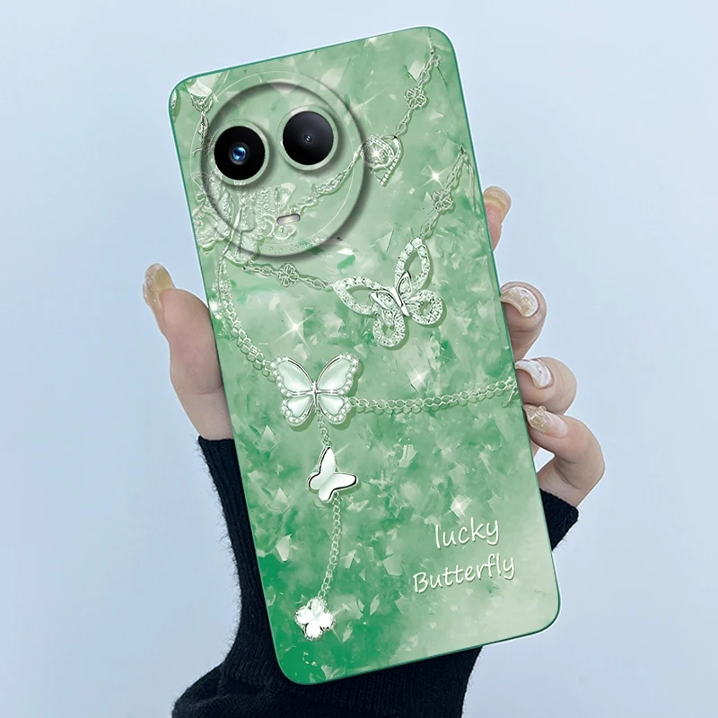Para Realme V50 / V50S 5G funda de teléfono moda simplicidad pintura al óleo Floral silicona suave carcasa nuevo diseño cubierta trasera a prueba de golpes - imagen 4