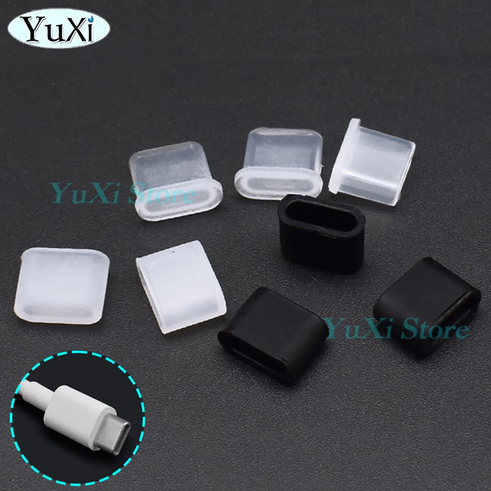 10 Uds tipo C USB C tapón antipolvo de silicona Protector de puerto de carga tapa de enchufe antipolvo para IPhone Samsung HUAWEI Xiaomi macho - imagen 5