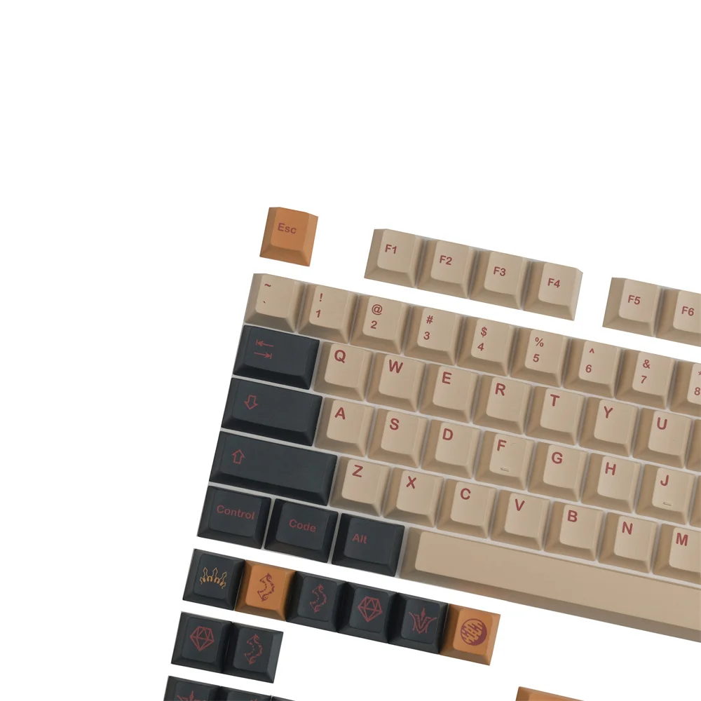 GMK Terra Keycap GMK Lshtar 142 teclas Cherry Profile ISO Enter Key 2U 2.25U 2.75U 3U 6.25U 7U barra espaciadora para teclado mecánico - imagen 5
