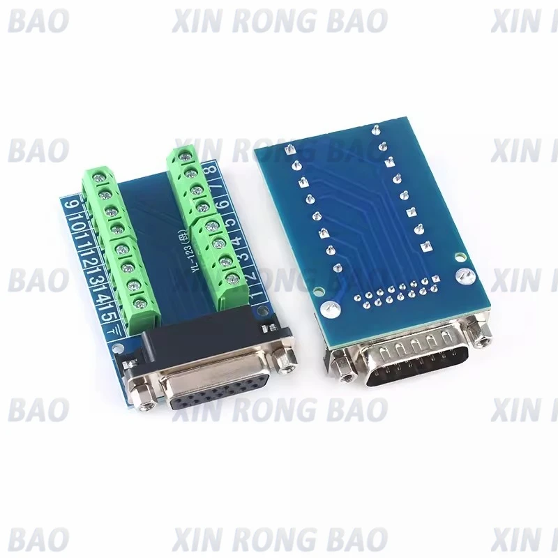 DB15 D-SUB VGA 15pin hembra macho adaptador Jack Terminal Breakout PCB Board - imagen 2