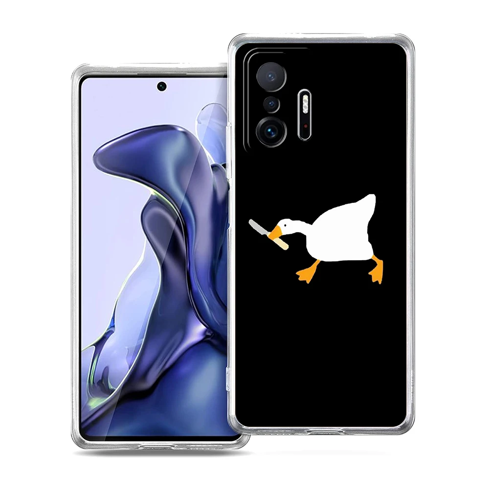 Funda de teléfono de dibujos animados para Xiaomi, carcasa con diseño de pato, para modelos 14, 13, 12 Lite, Mi 11 Ultra, 11X, 13T, 12T, 11T, Poco X5, X4, X3, NFC, F5, F4, M4 Pro, 5G - imagen 4