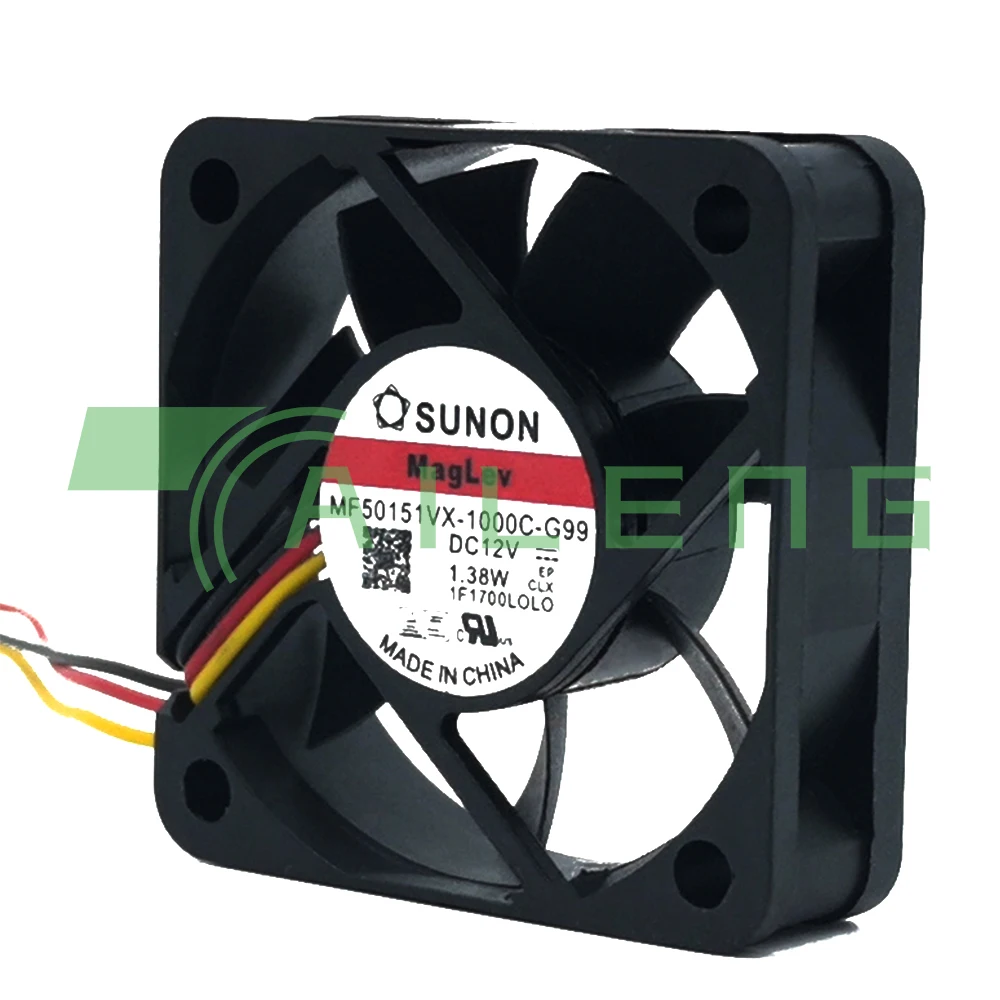 Nuevo para ventilador Sunon MF50151VX-1000C-G99 5015 ventilador de flujo de aire máximo de 12V ventilador de refrigeración de 5cm - imagen 4