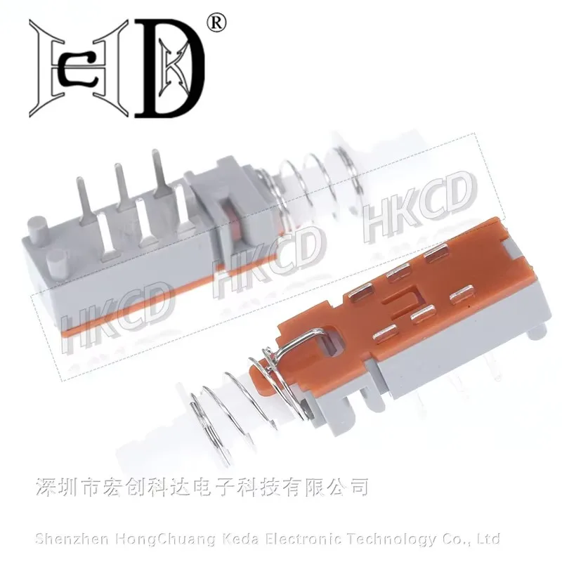 2 uds stücke PS-22H03 3-Tasten-Schalter-kurzer Fuß selbstyty nder/entsperrter Netzschalter ps42f42 6-poliger Knopfsc halter - imagen 5