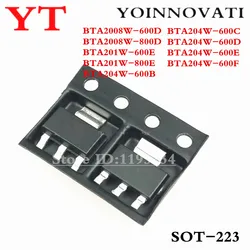 10 piezas, BTA2008W-600D, BTA2008W-800D, BTA201W-600E, BTA201W-800E, BTA204W-600B, BTA204W-600C, BTA204W-600D, BTA204W-600E