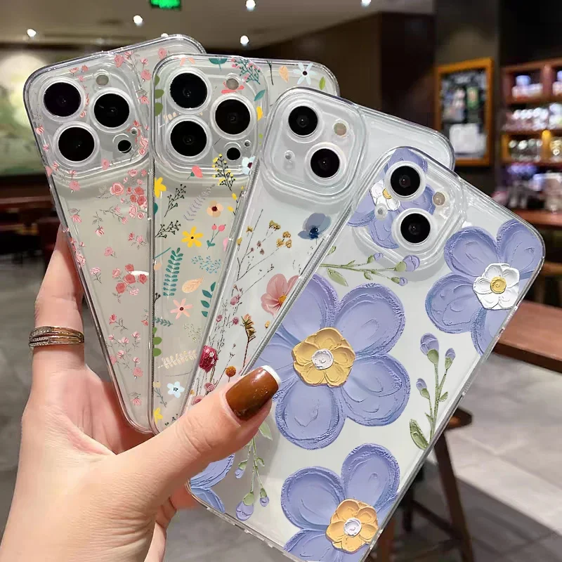 Funda de flor violeta para Samsung Galaxy A16 A15 A25 A33 A34 A14 A23 A24 A53 A54 A73 A35 A55 A56 A36 A26 4G 5G