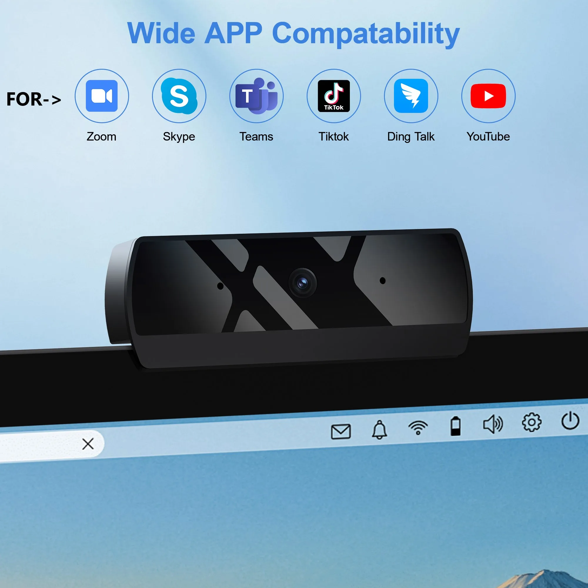 Cámara Web HD 1080P con micrófono, cámara web USB con enfoque automático, cámara para PC y portátil para transmisión en vivo/videollamadas/conferencia Plug and Play - imagen 3