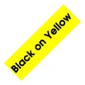 Black on Yellow