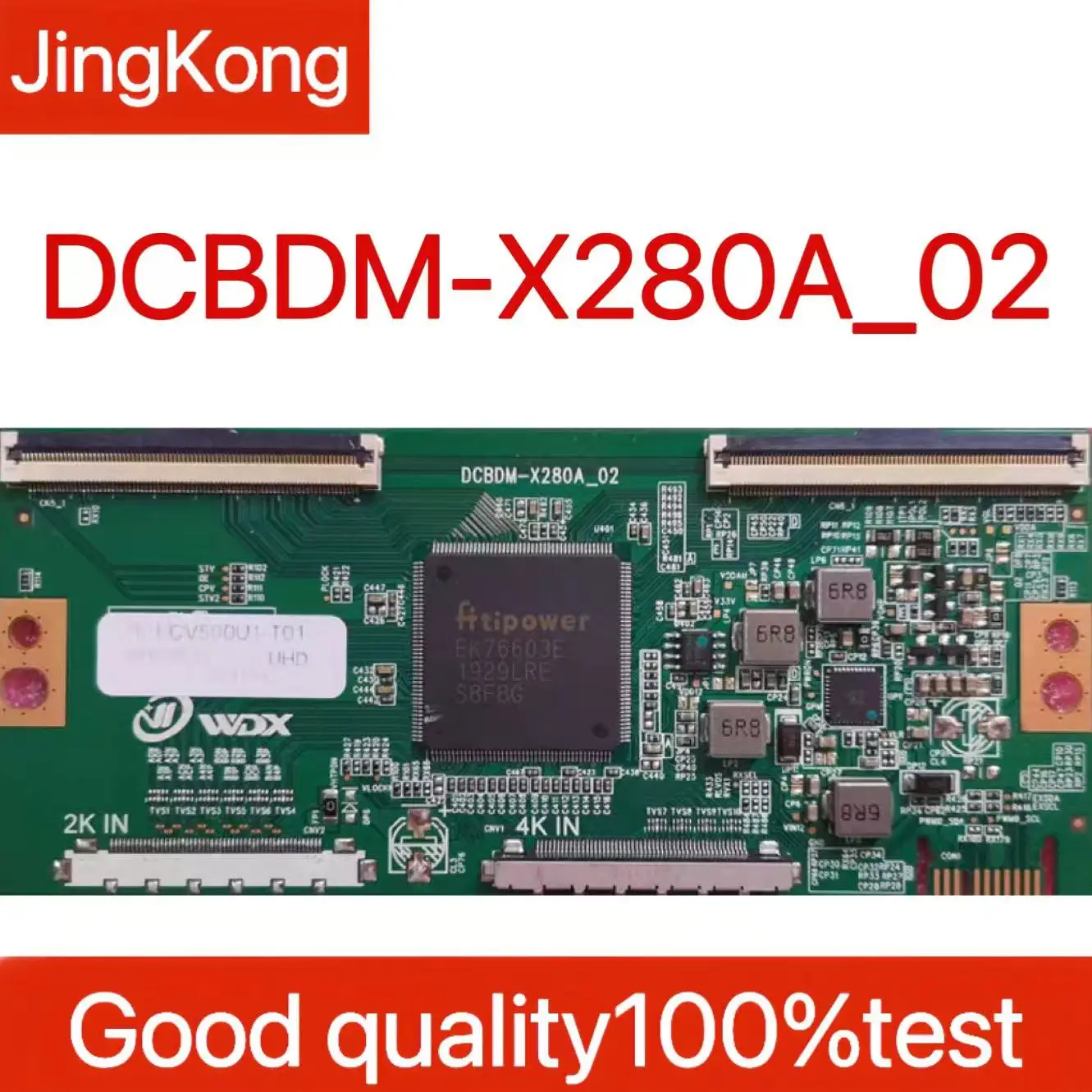 Placa Tcon de TV CV500U1-T01 2K 4K placa lógica DCBDM-X280A_02 para reparación de pantalla LCD
