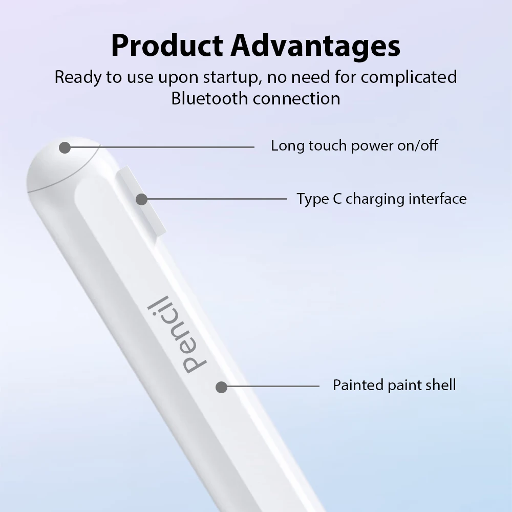 Lápiz óptico para Apple Pencil iPad Pro 13 12,9 M4 Air 11 M3 M2 5 4 A16 10 9 11th 10th 9th Generación Mini 6 7 A17 10,2 bolígrafos táctiles - imagen 5