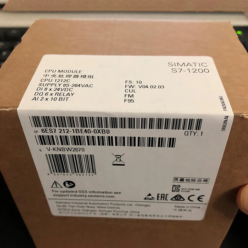 Para módulo de CPU compacto Siemens S7-1200 6ES7212-1BE40-0XB0