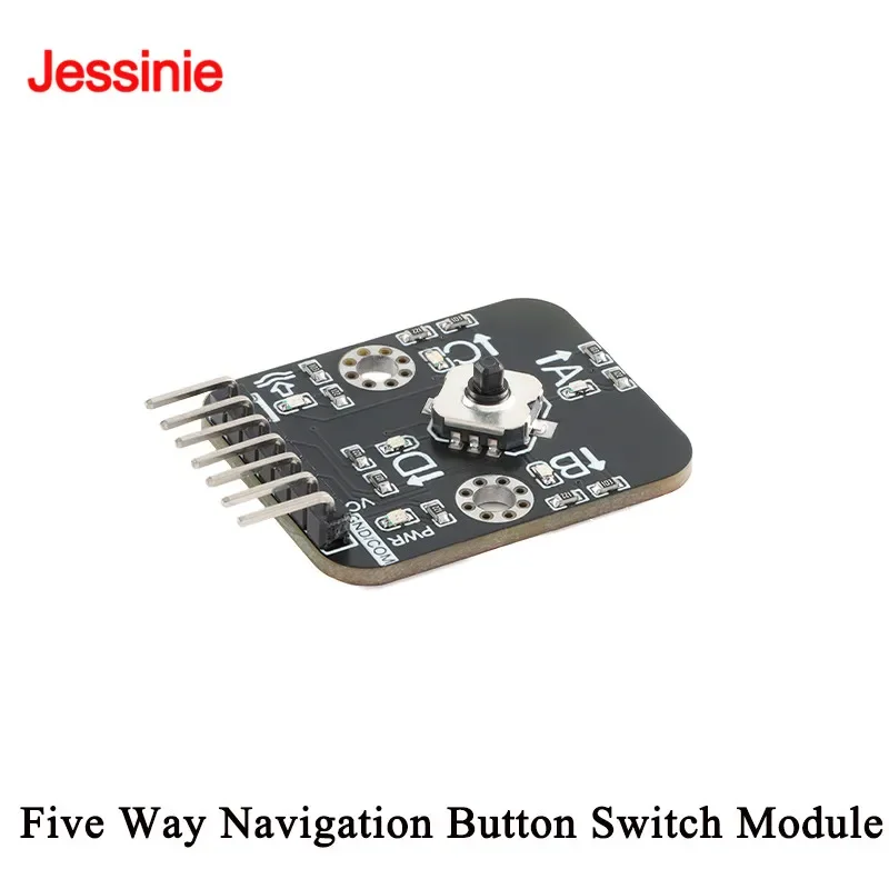 Módulo de interruptor de botón de navegación de cinco vías Original, microcontrolador de Joystick 5D, experimento de botón de interruptor de teclado independiente