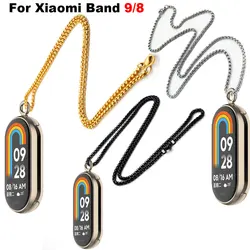 Xiaomi Mi Band 9/8: collar colgante de acero inoxidable