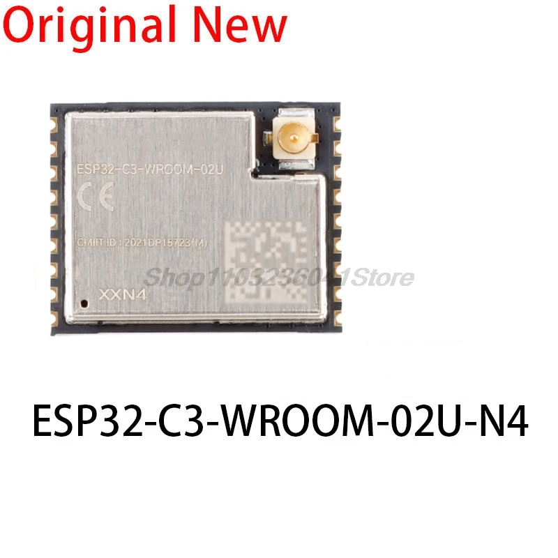 1 Uds nuevo y Original ic ESP32-C3-WROOM-02U-N4 2,4 GHz WiFi + Bluetooth BLE5.0 módulo inalámbrico