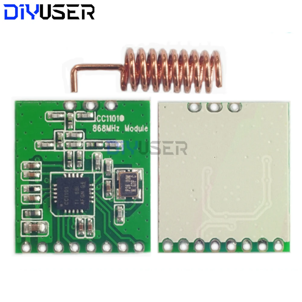 Módulo inalámbrico CC1101, antena de transmisión de larga distancia, interfaz SPI de 868MHZ, baja potencia M115 para FSK GFSK ASK OOK MSK de 64 bytes - imagen 3