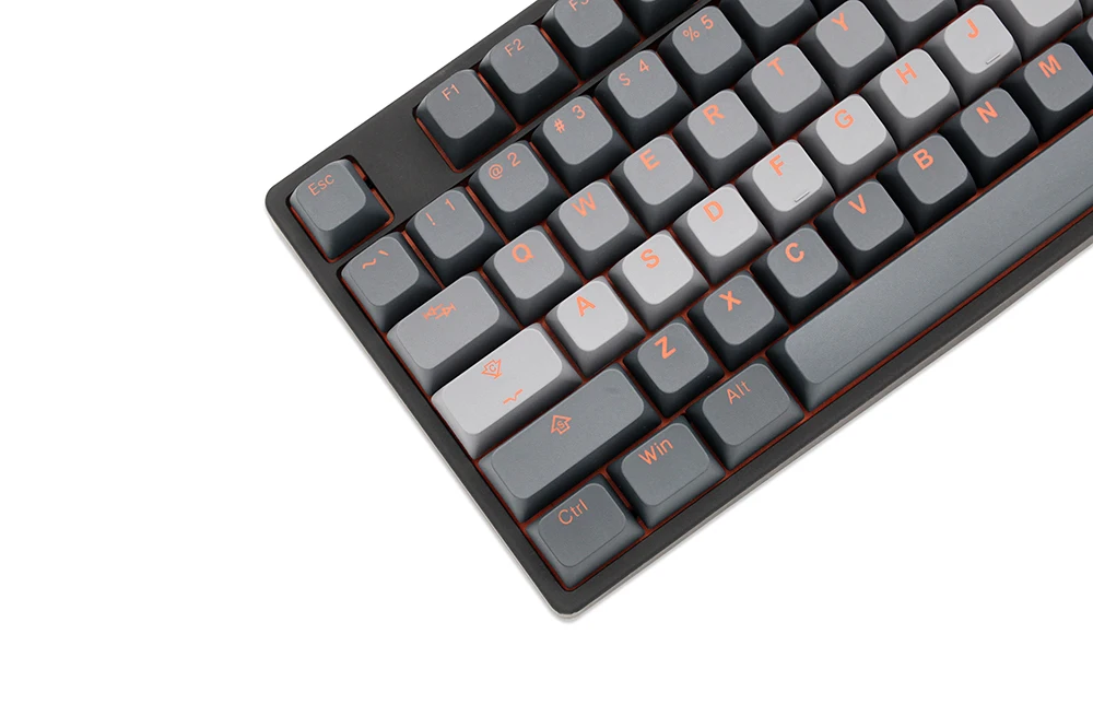 Taihao BOBO Profile Smoky Dawn PBT Doubleshot keycaps para diy gaming mechanical keycaps, oem profile Grey 1.75u shift Only of 87 - imagen 4