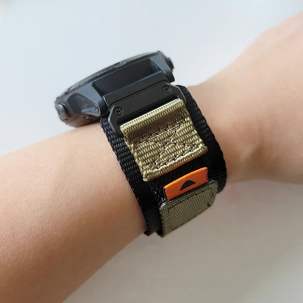 Correa de nailon QuickFit para deportes al aire libre, 22mm, 26mm, para Garmin Fenix 7X 6X Pro 5X Plus/TACTIX 7Pro/Enduro 2/Instinct 2X - imagen 5