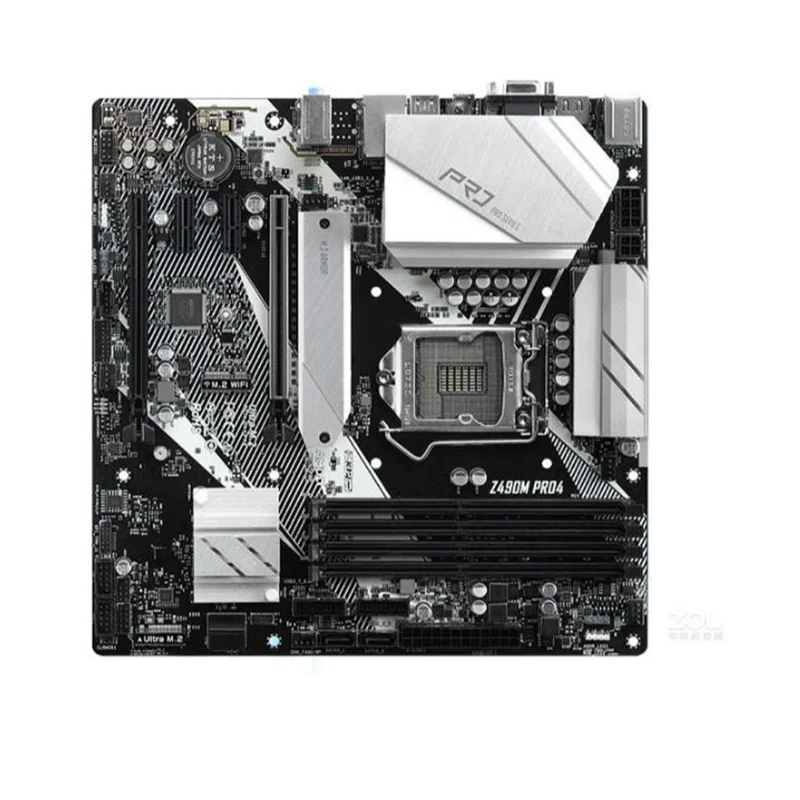Placa base para ASRock Z490M Pro4, Z490, DDR4, 128GB, compatible con i3-10105T, 10900, 10400F, G640, CPU, PCI-E, 4,0, NVMe, SSD, USB 3,2, Micro ATX