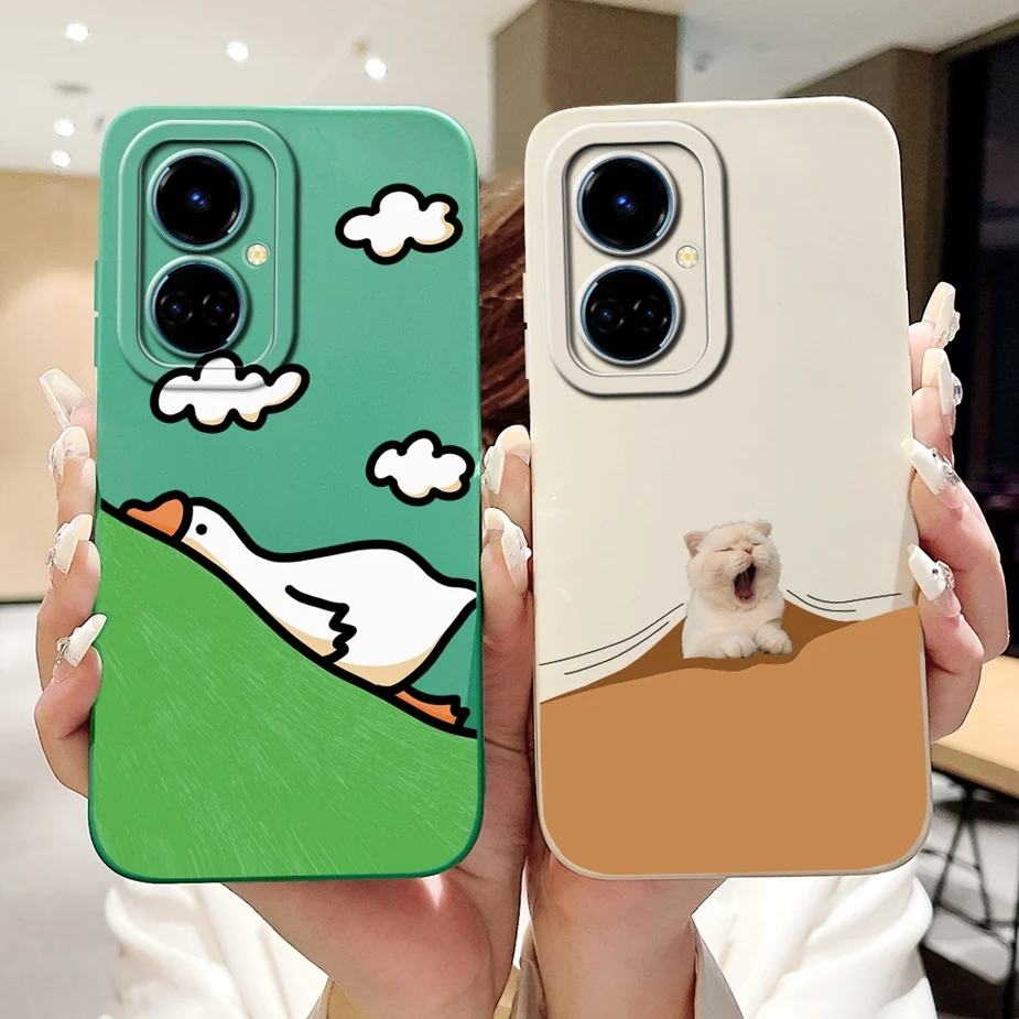 Funda de dibujos animados de animales para Tecno Camon 19 Pro, carcasa de protección completa, bolsas suaves, 5G, CI7n - imagen 4