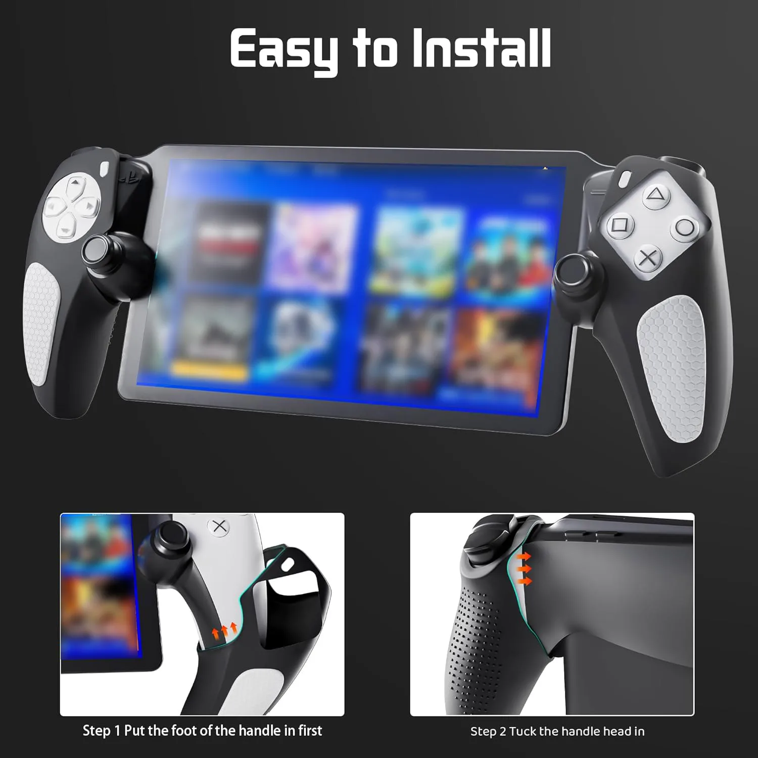 Funda protectora de silicona antideslizante para PlayStation Portal, cubierta de piel de protección suave para PS5, accesorios de carcasa dividida - imagen 4