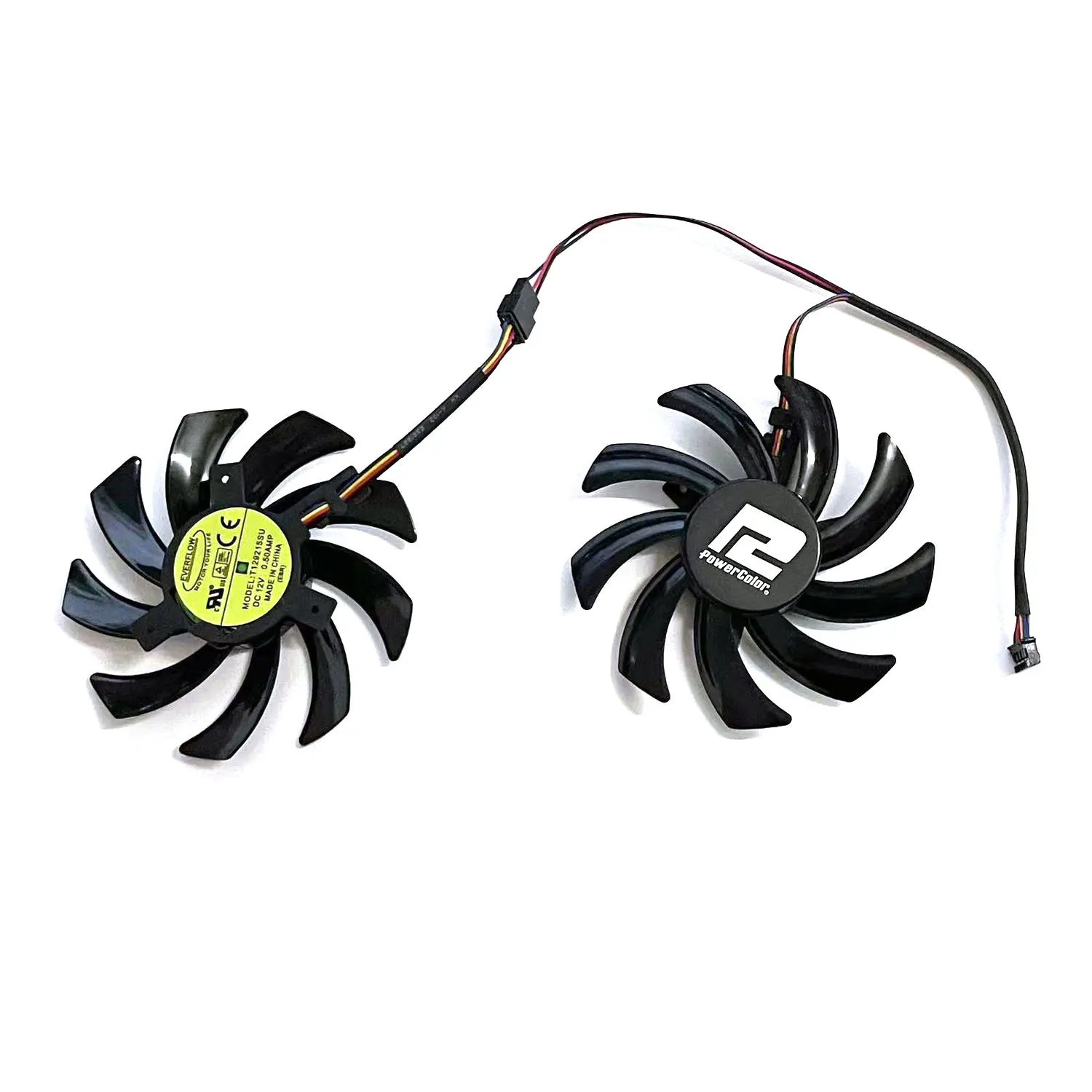 Ventilador GPU para POWERCOLOR RX 5700 XT 6500XT 6600 6600XT 5700XT 6700 6700XT Fighter, 85MM, 4 pines, T129215SU, T129215BU, RX5700, nuevo - imagen 3