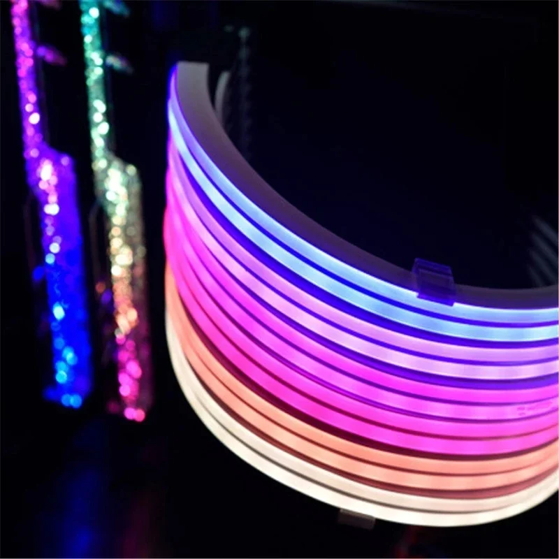 LIAN LI Strimer Plus ARGB Cable de extensión, placa base de 24 Pines, GPU, doble/Triple, 8 pines, Cable arcoíris - imagen 4