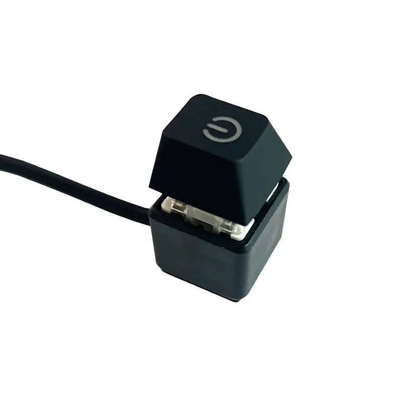 Interruptor de escritorio para ordenador, placa base de PC, luz Led de arranque externo, botón de encendido/apagado de PC, Cable de extensión de 2M, accesorios de ordenador - imagen 3