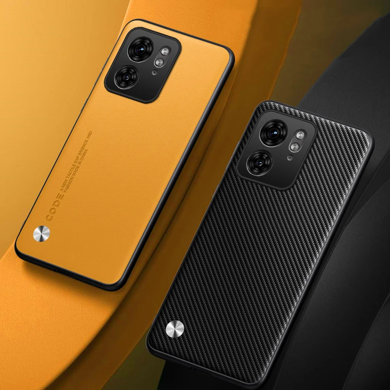 Funda de cuero PU de lujo para Motorola Moto Edge 40 5G, funda trasera de silicona con protección completa para teléfono Motorola Edge 40 Edge40 - imagen 2