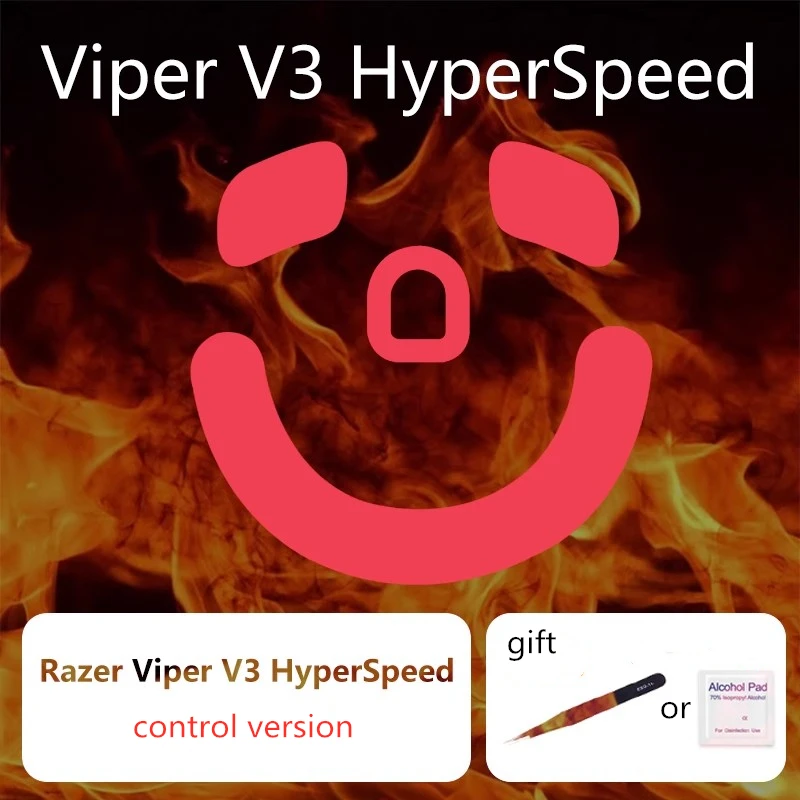 1 Juego de patines de ratón ultrafraglide para Razer Viper V3 HyperSpeed Control de frenos pies de ratón versión ICE ratones deslizan pies de PTFE - imagen 5