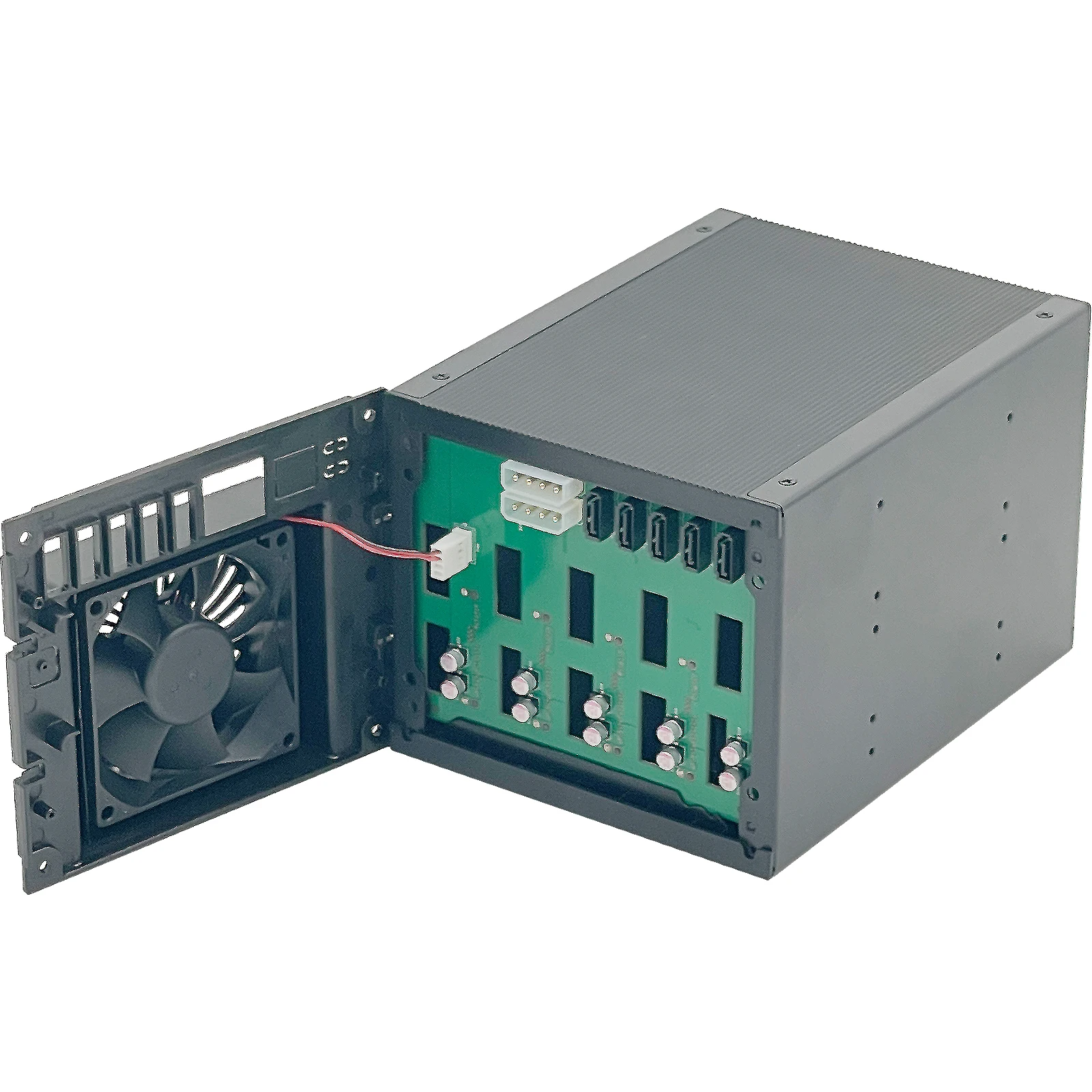 ZhenLoong Unidad óptica Módulo de disco duro intercambiable en caliente, expansión de almacenamiento de chasis, adaptador de jaula de intercambio en caliente HDD de 5,25 "a 3,5" - imagen 3