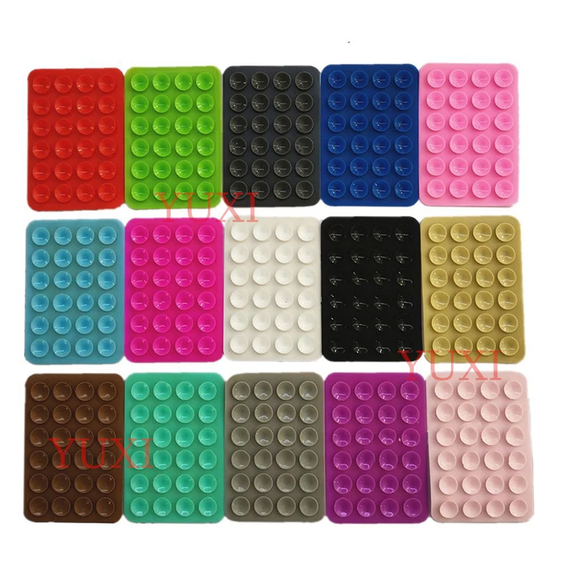 YUXI 1 Uds. Funda de silicona con ventosa para teléfono, agarre antideslizante y pegajoso para teléfono móvil, soporte de agarre fuerte para selfies y vídeos - imagen 4