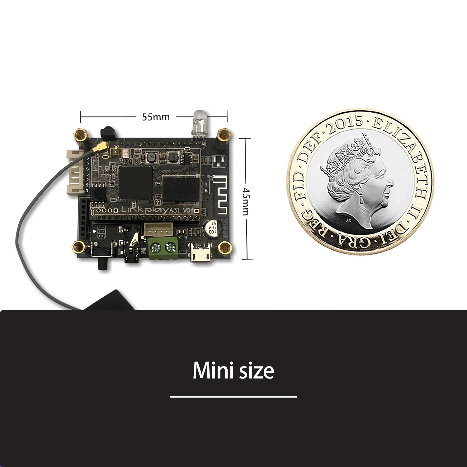 D10 WiFi y Bluetooth 5.0 Módulo Bluetooth I2S Salida analógica ESS9023 con audio Wifi Airplay DLNA - imagen 3