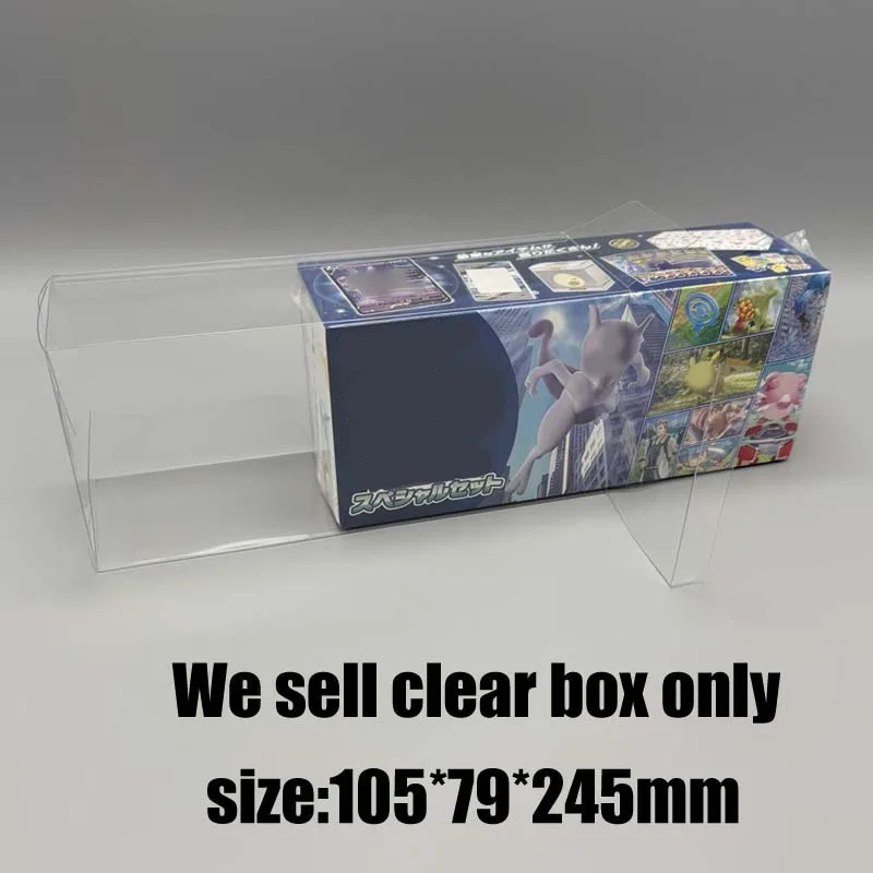 Caja protectora transparente para colección de exhibición coleccionable, 10 Uds. Para JP PTCG GO Mewtwo