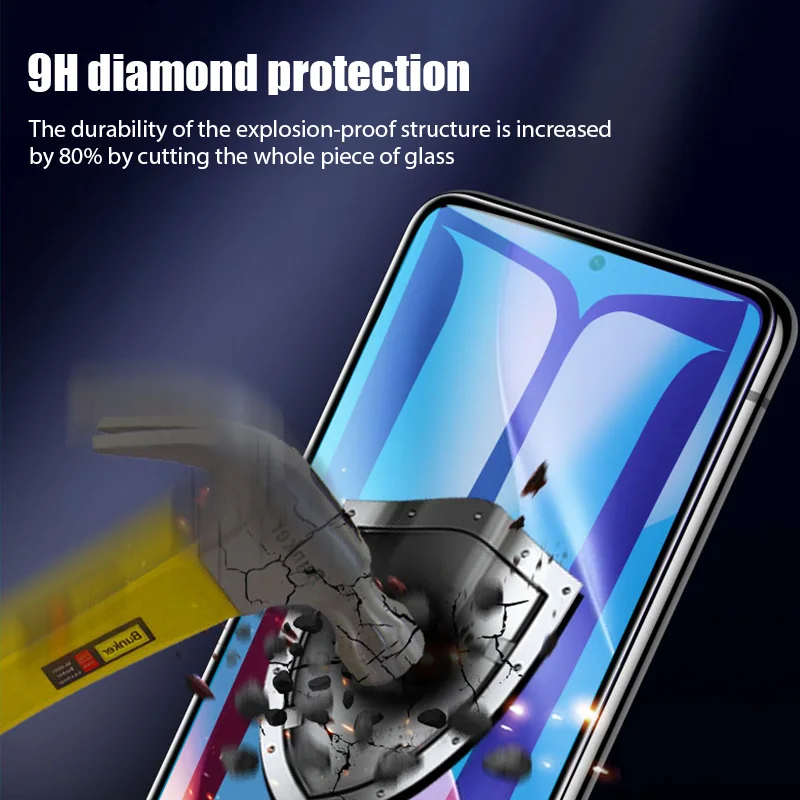 Protector de pantalla de vidrio templado para móvil, cubierta completa para Xiaomi Mi 11T, 12T, 10T Pro, 5G, 9 Lite, Poco X4, X3, M4, M3 Pro, 5G, F3, F4, M5, M5S, 3 unidades - imagen 4
