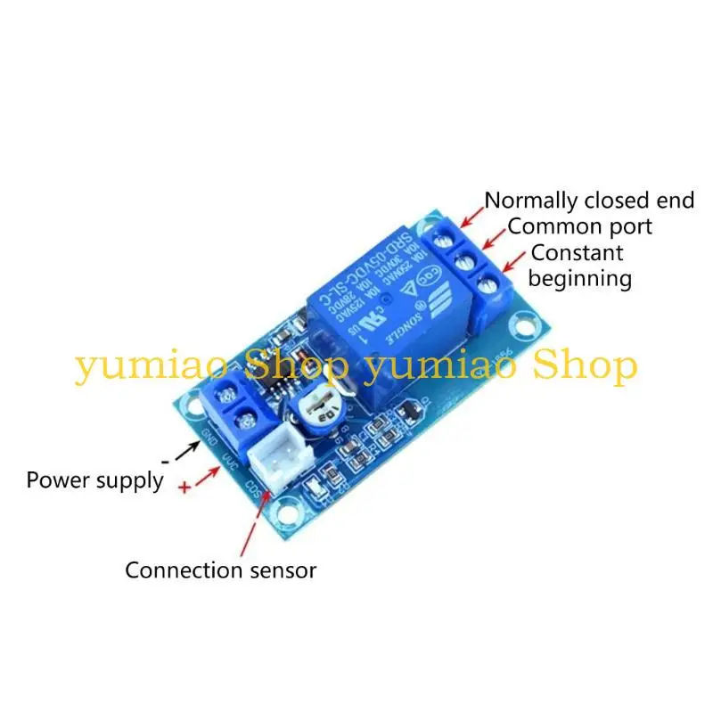 587B 10A Interruptor control luz Fotorresistor Módulo relé detección 5V 12V 24V - imagen 5