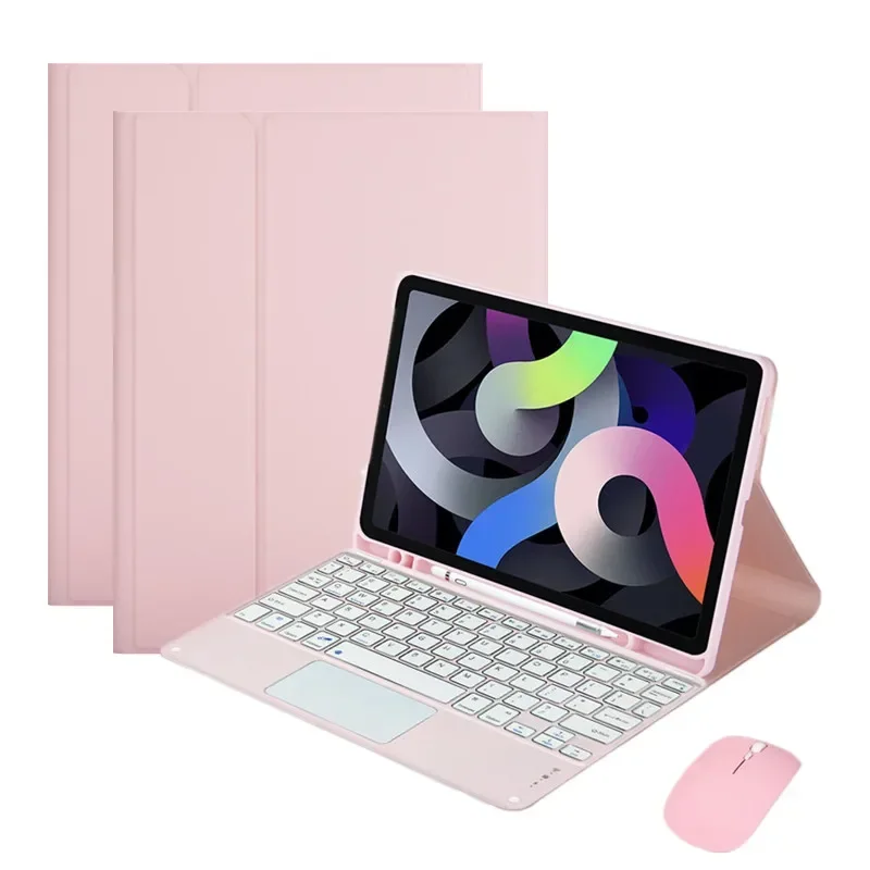 Funda para Samsung Galaxy Tab S10 FE SM-X520 Funda para teclado para Galaxy Tab S9 S 9 FE 2023 Funda para teclado de 10,9 pulgadas Teclado