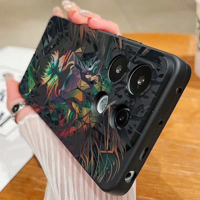 Funda de teléfono con diseño de León colorido para Xiaomi Redmi Note 13 12 Pro Plus 5G 12S 11S 11 10S 10 Redmi 12 4G 13C, funda suave a prueba de golpes - imagen 2