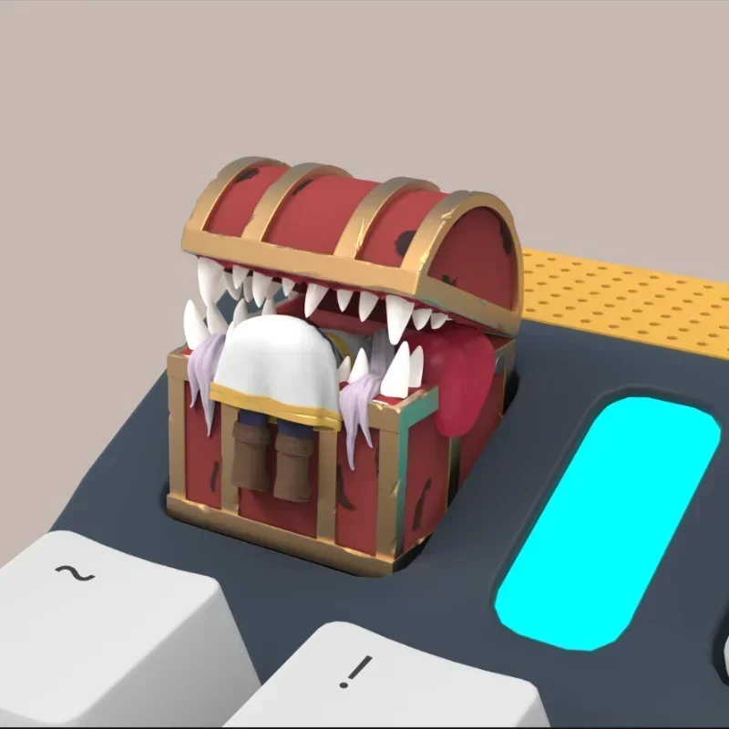 Frieren: Beyond Journey's End Keycap personalizado 3D resina aventura serie Teclado mecánico teclas eje transversal Artisan Keycaps