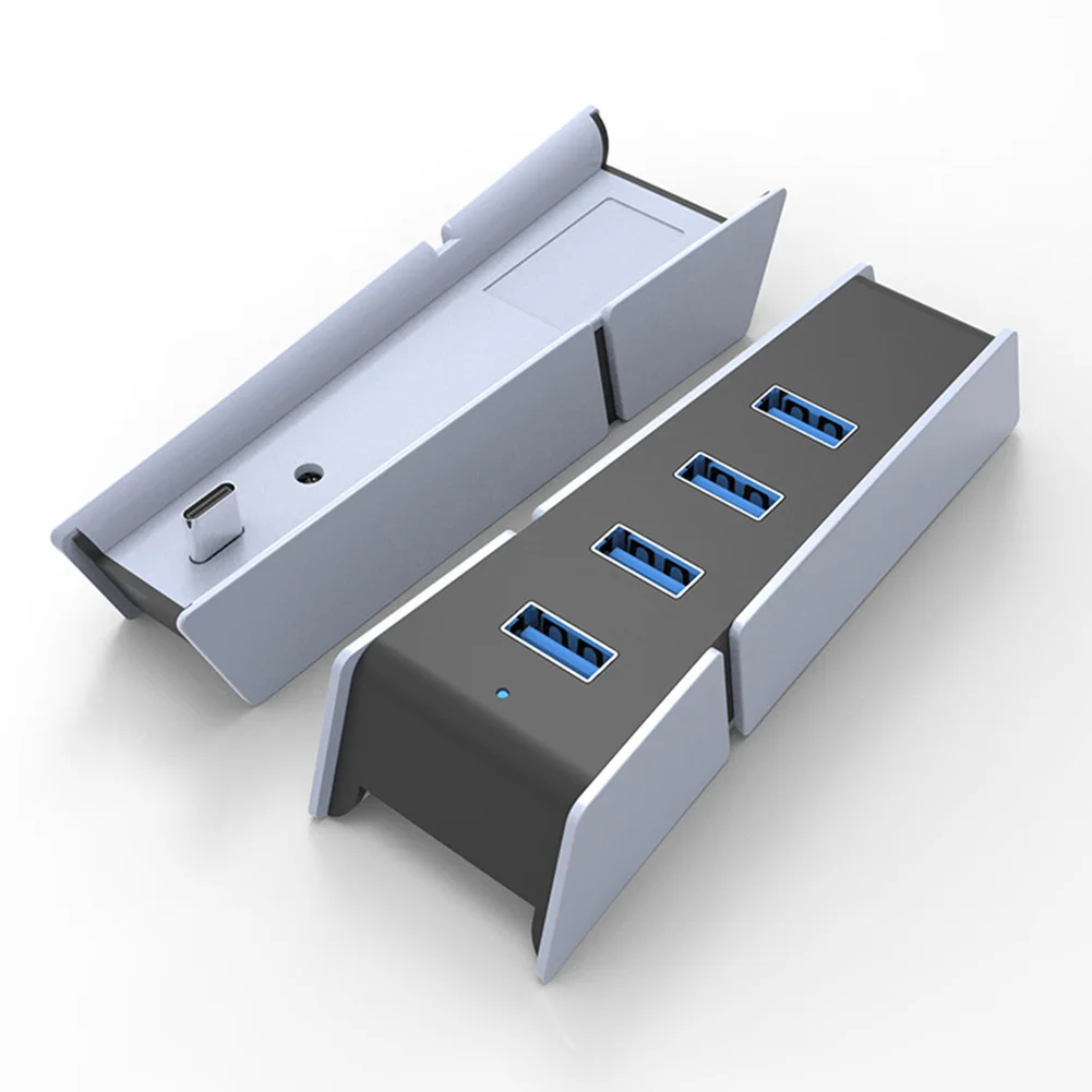 Adaptadores de expansión para consolas de juegos Hub USB de 4 puertos, transmisión de datos de alta velocidad para PS5 Slim Multi USB Splitter
