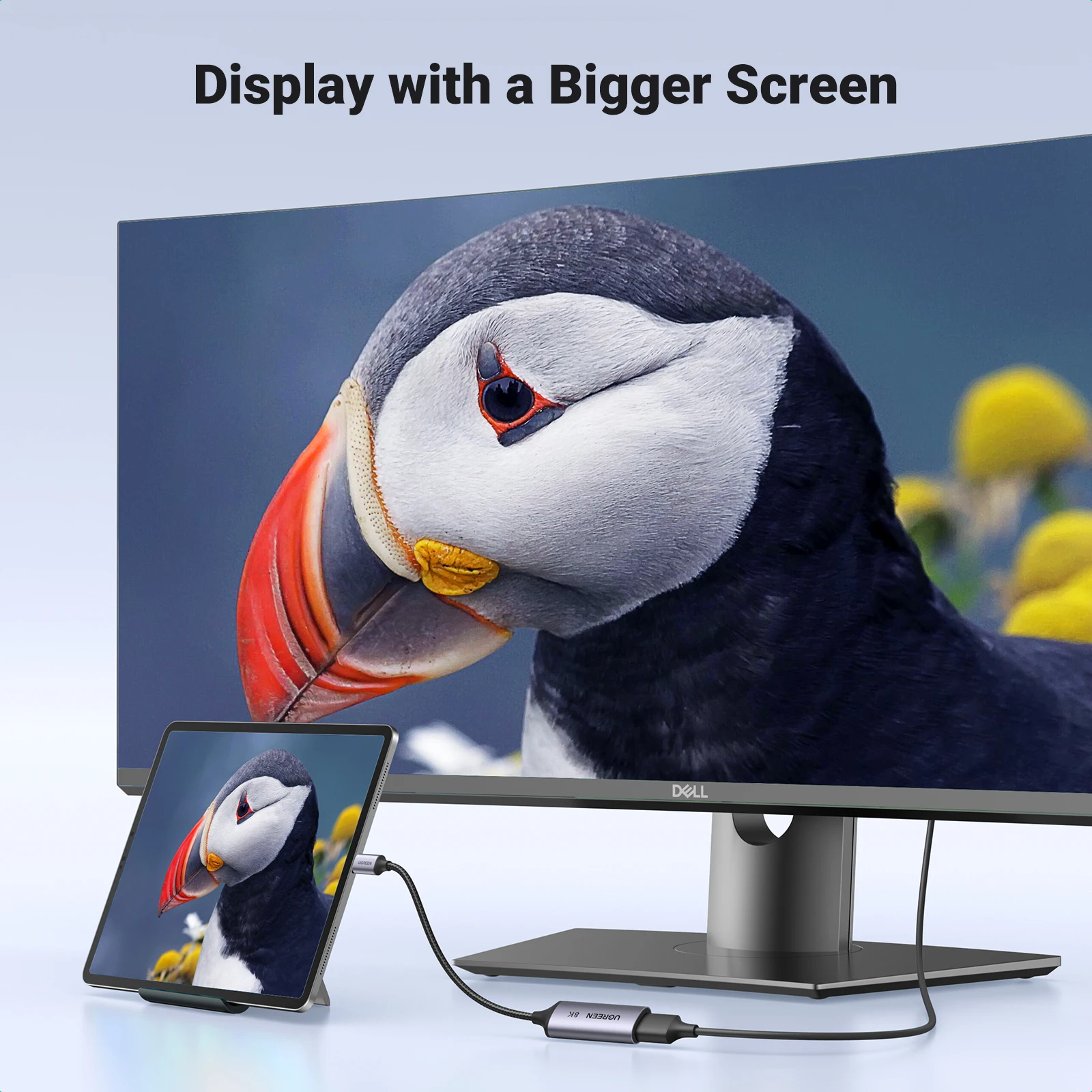 UGREEN-Adaptador USB C a 8K Displayport 1,4, Cable adaptador para iPhone 15, Macbook Pro, iPad, USB tipo C a 8K DP1.4, 32,4 Gbps, 8K/60Hz - imagen 4